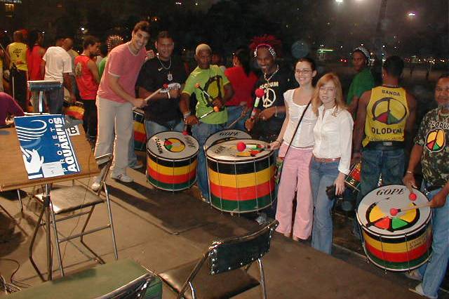 Rio show with Olodum