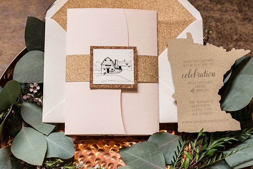 Minnesota Winery Invitation