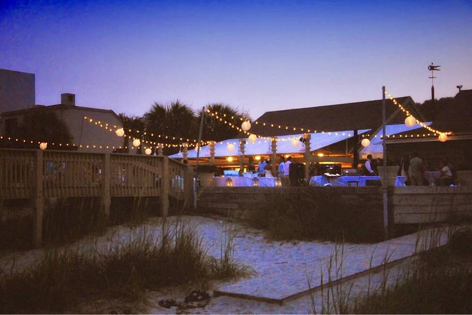 The Dunes House lights