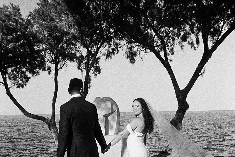 American wedding in Greece