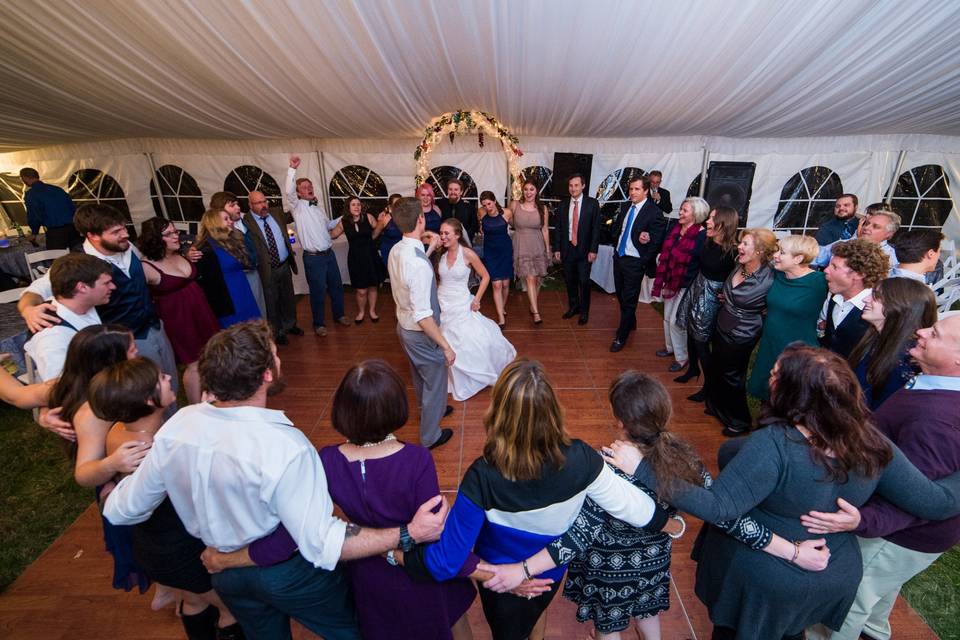 Bride and Groom during last dance to 