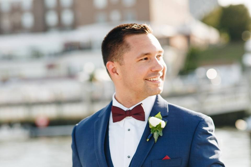 Groom portrait