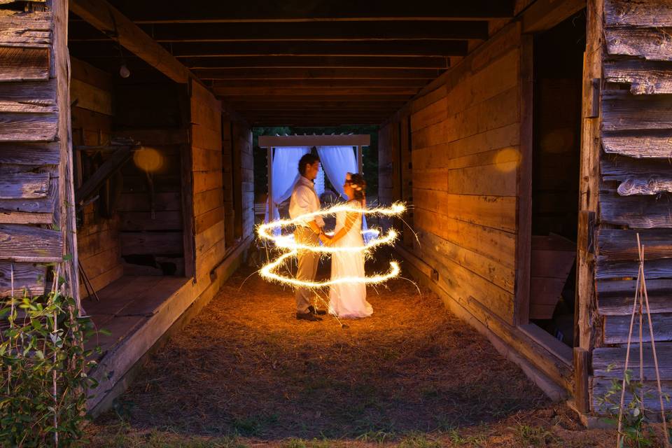 Sparkler entrance