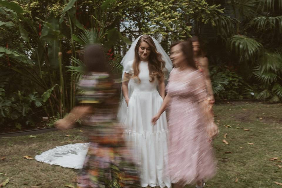 Bride tribe in motion