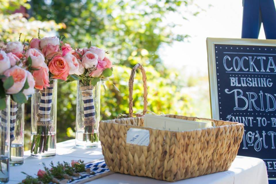 Flowers and basket