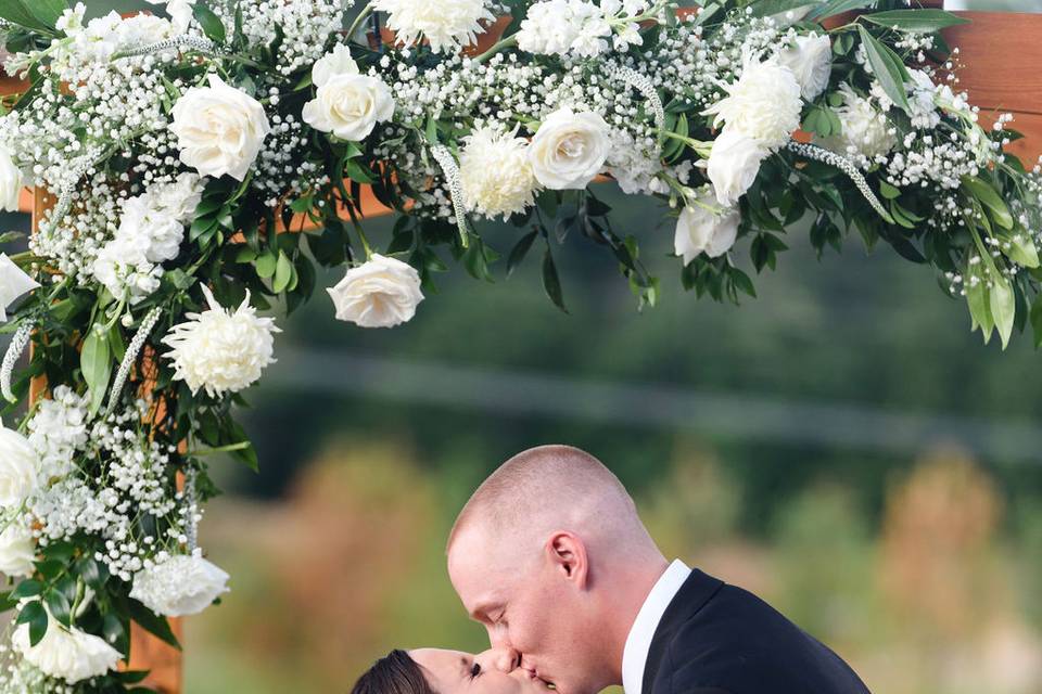 White Floral Arbor