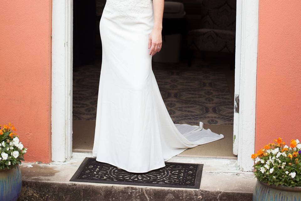 Bride on the doorstep