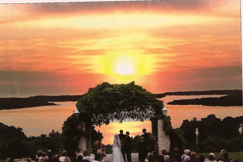 Sunset wedding