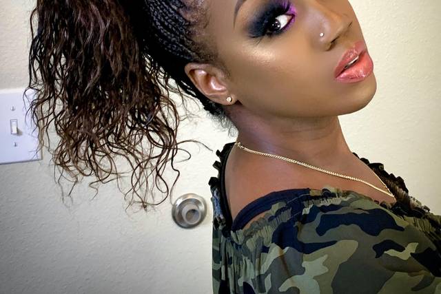Smokey with a pop of Color