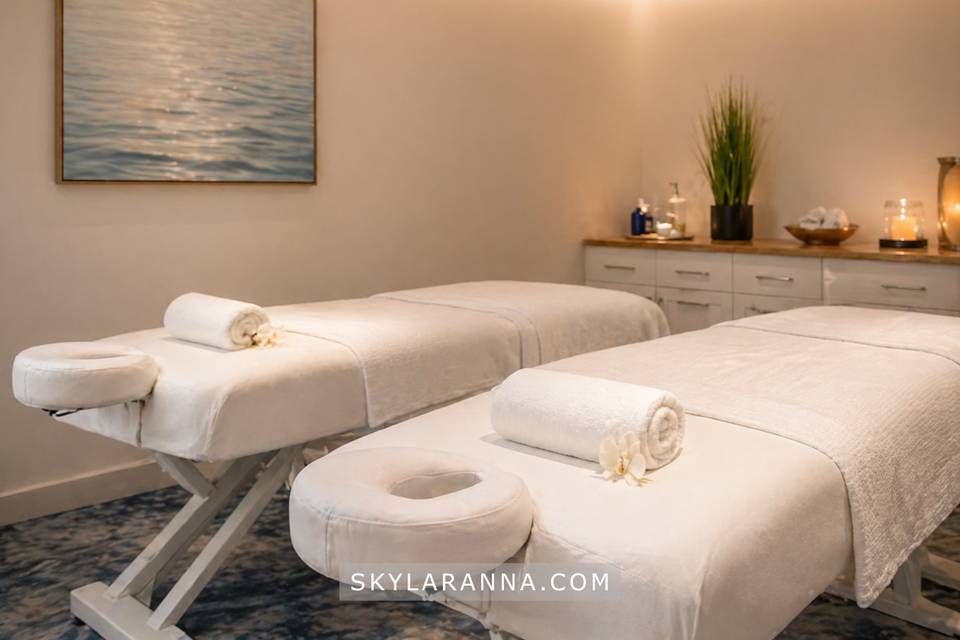SPA. Couple massage
