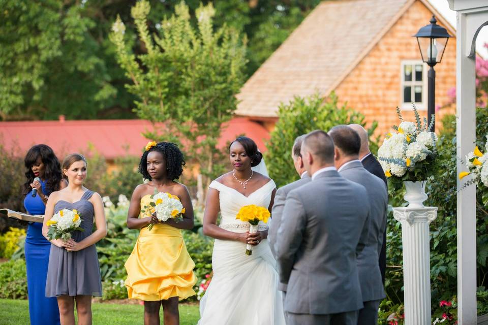 Wedding ceremony ongoing