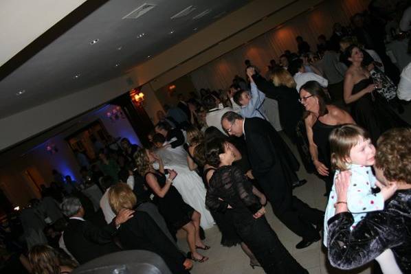 Guests dancing