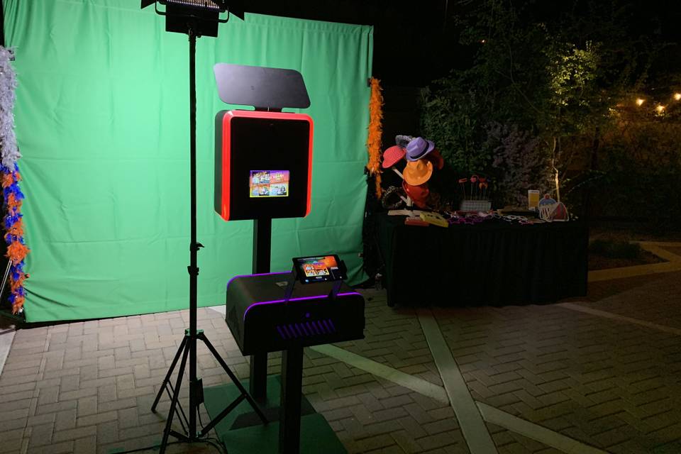 Outdoor photo booth