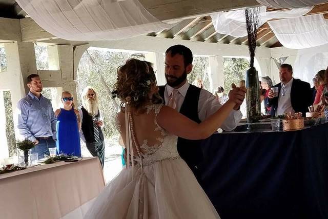 The couple dancing