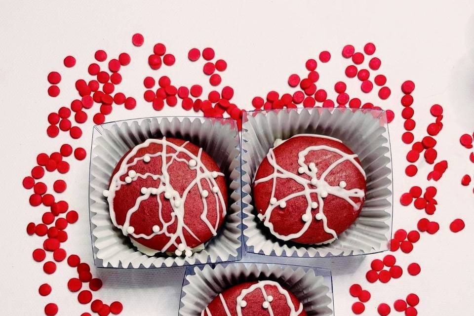 Red Velvet Macarons