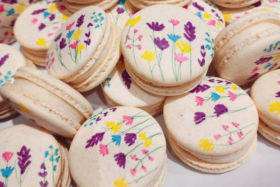 Wildflower Macarons