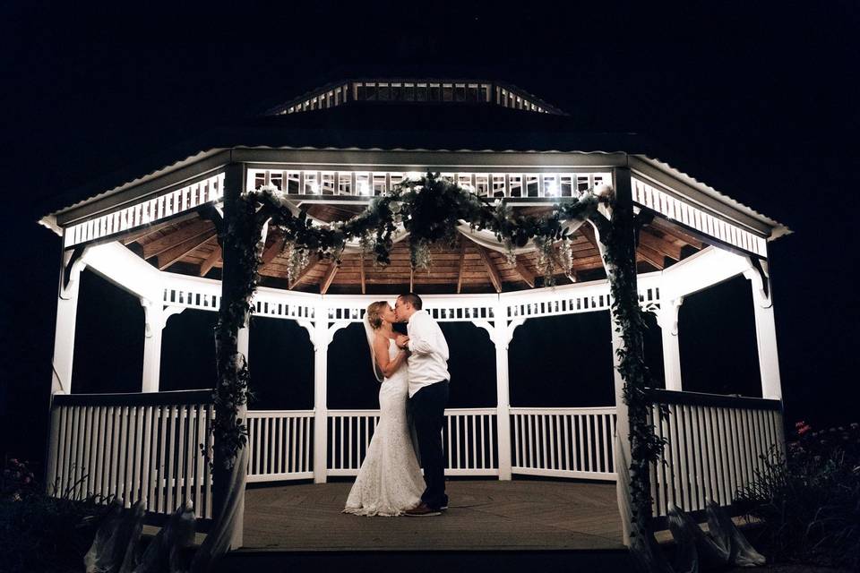 Gazebo at night