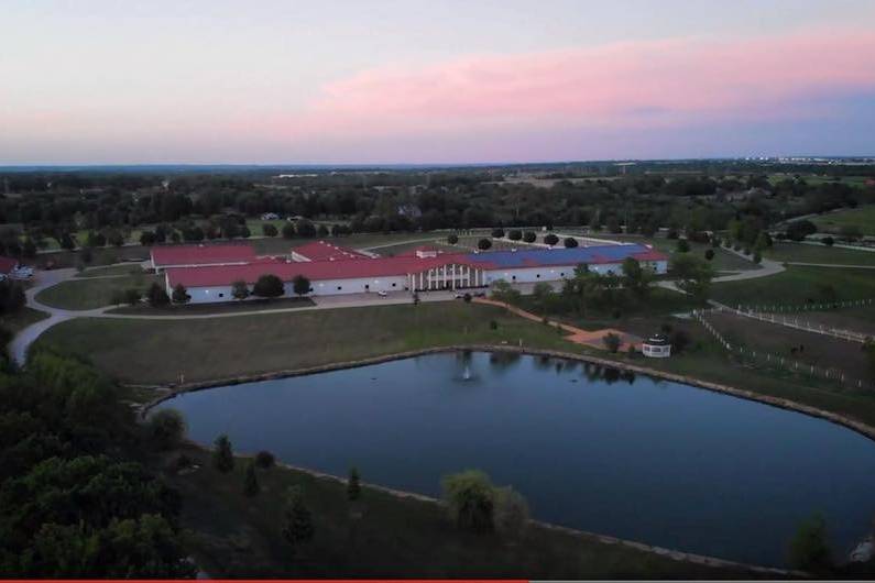 Birds eye view of facility