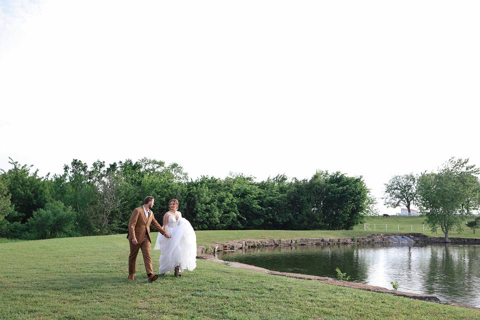 By the pond