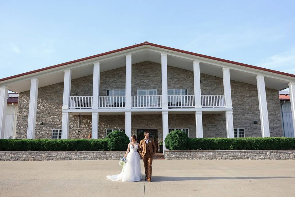 Couple In Front of the Venue