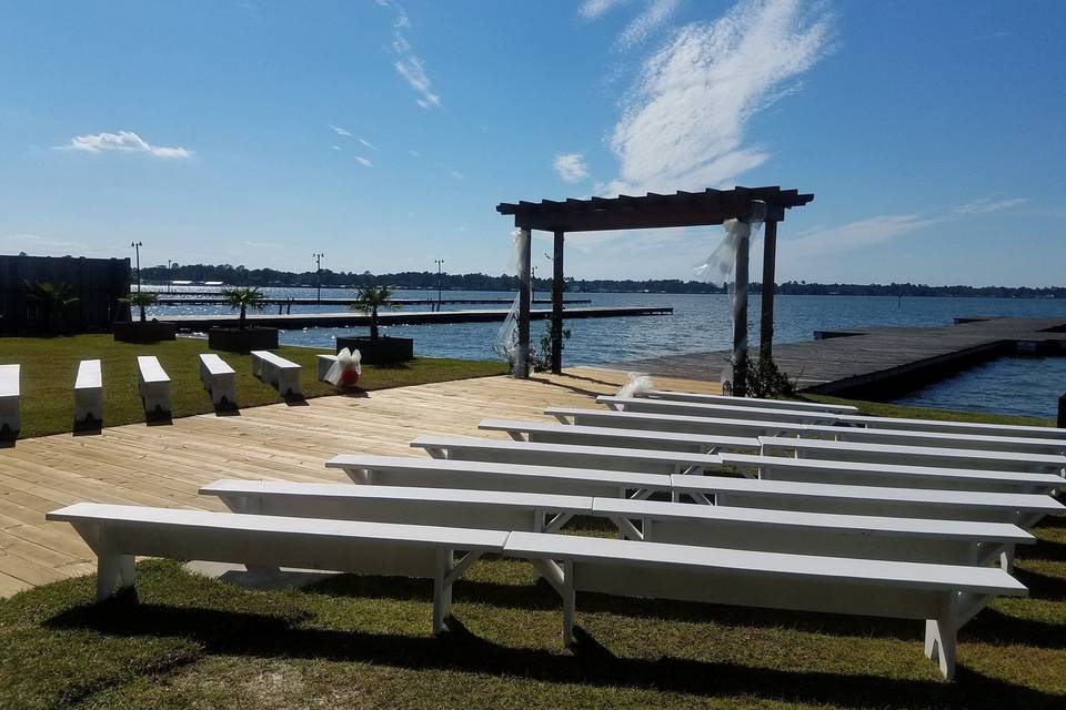 Wedding ceremony area