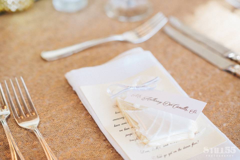 White table napkins