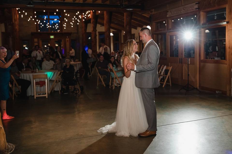 Romantic first dance