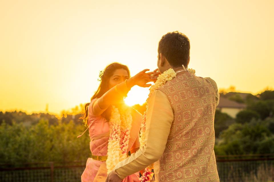 Dancing in the evening sun