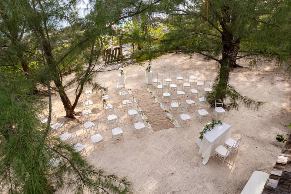 All white ceremony Negril Jama