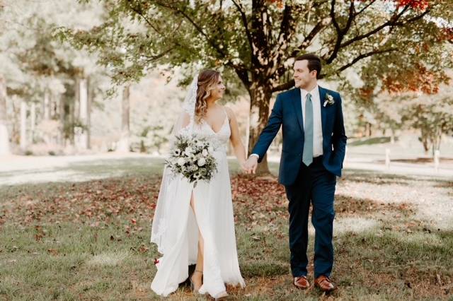 Fall ceremony on the lawn