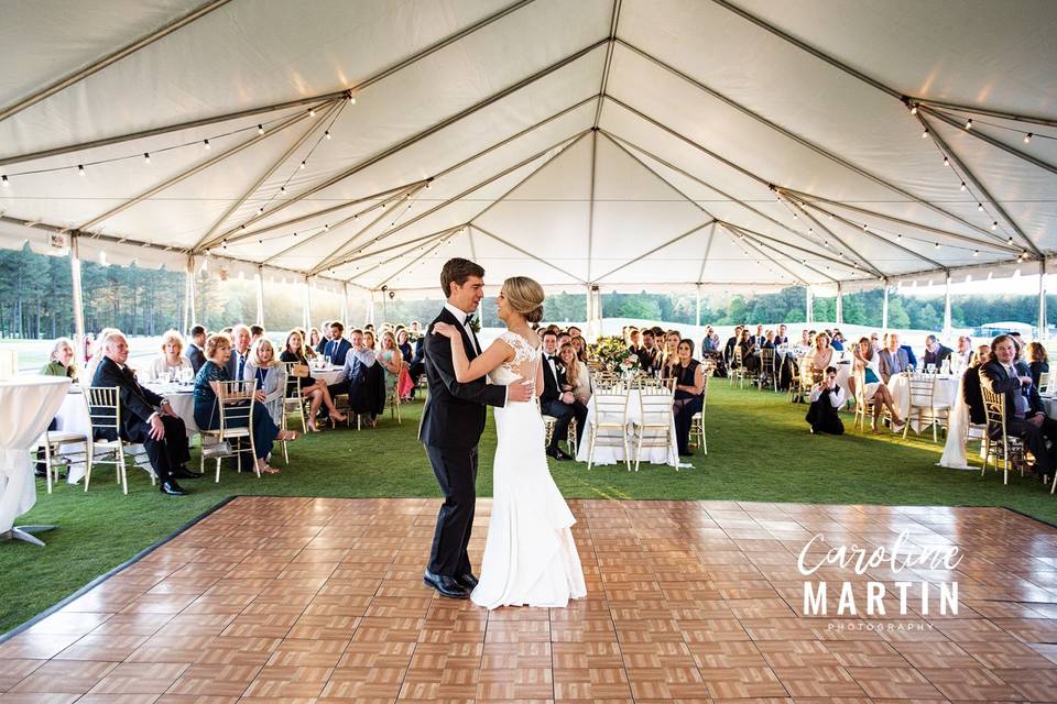 First dance on the lawn