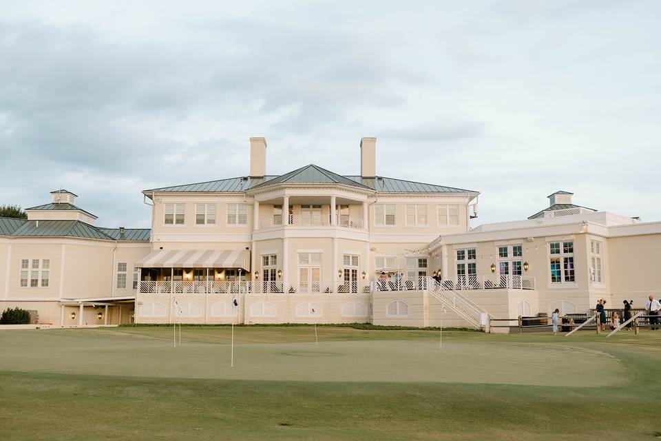 Back of clubhouse