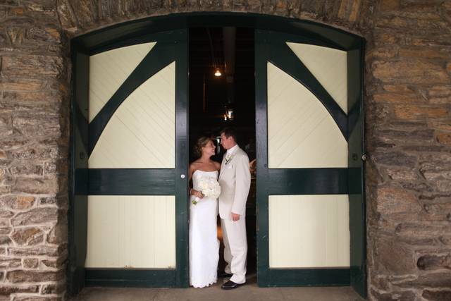 The bride and groom