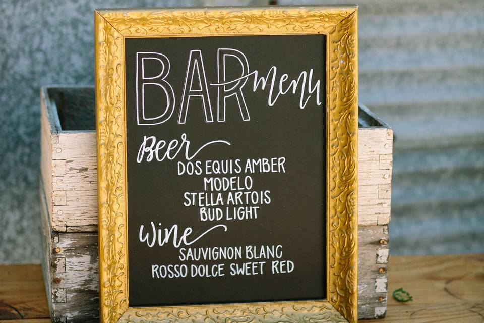 Bar Menu