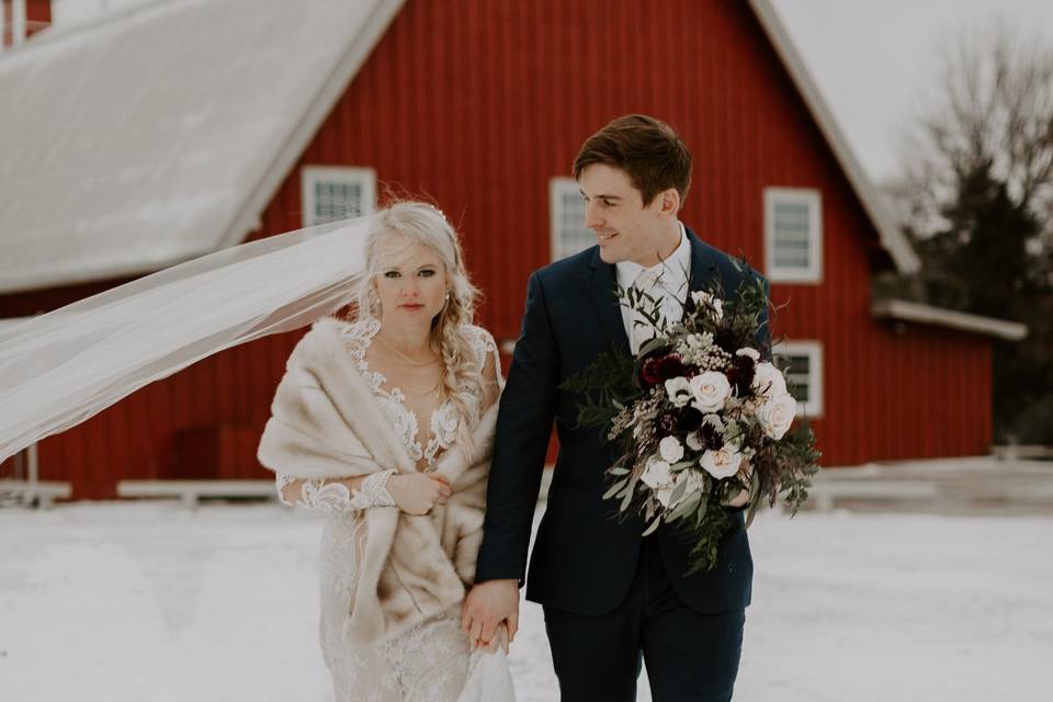 Winter Barn Wedding