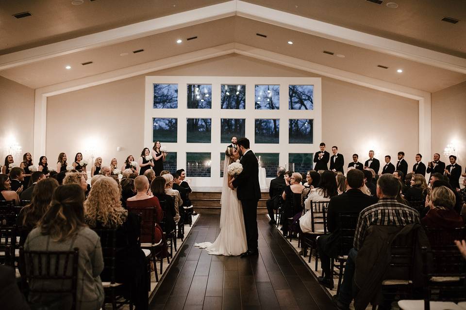 Indoor Ceremony at the Mansion