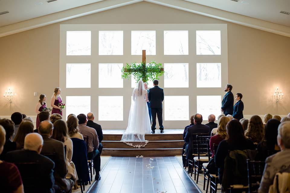 Indoor Ceremony at the Mansion