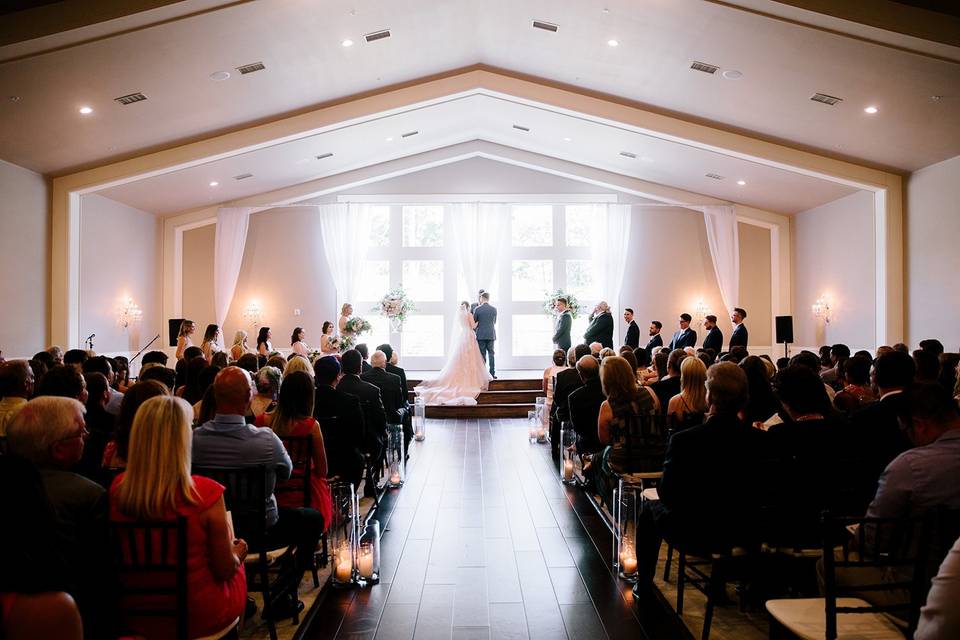 Indoor Ceremony at the Mansion