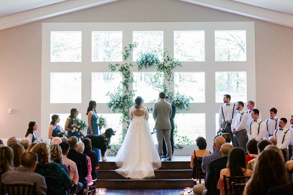 Indoor Ceremony at the Mansion