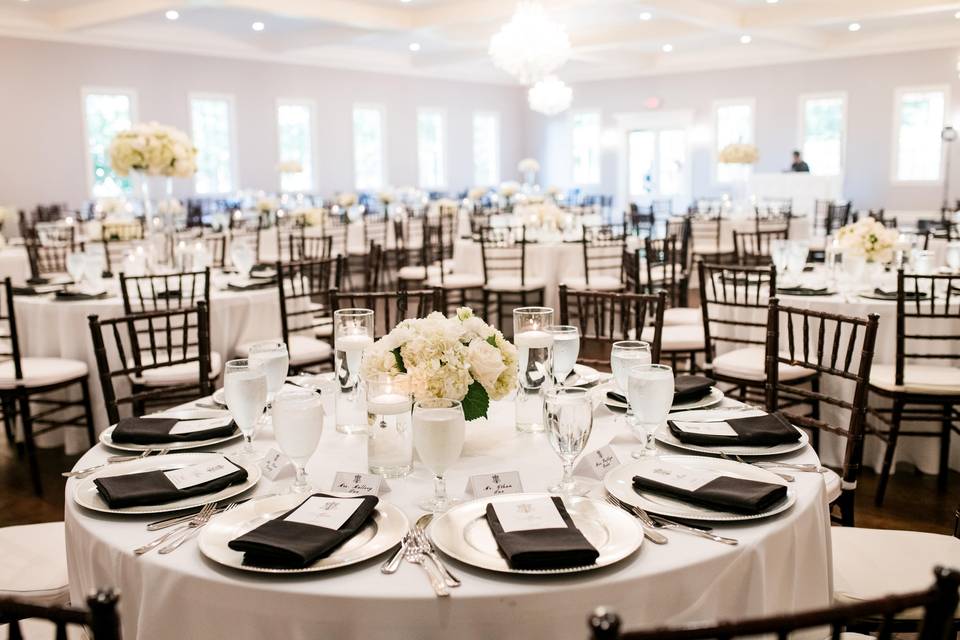 The Milestone Mansion ballroom