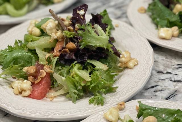 Greens w/ Fried Goat Cheese