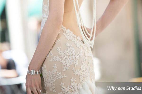 Backless wedding dress