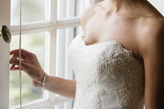 Bride by the window