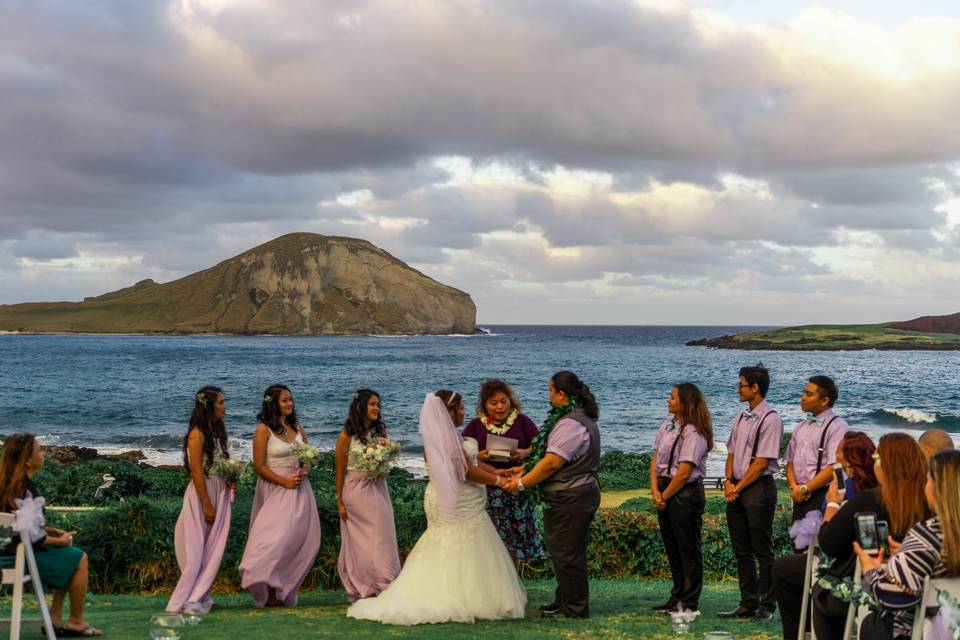 Waterfront ceremony