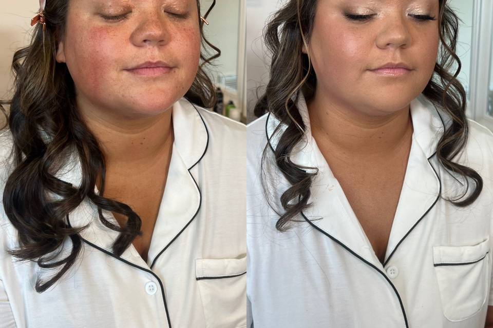 Soft Glam Before and After