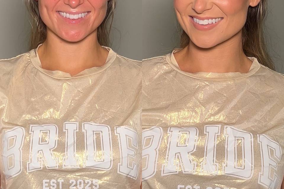 Bridal Makeup B&A