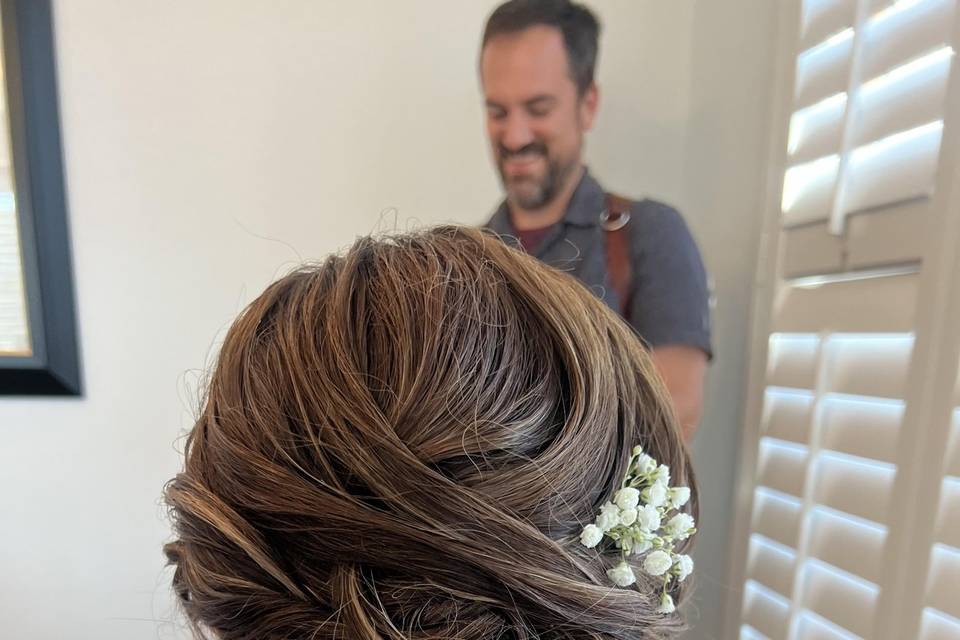 Traditional updo
