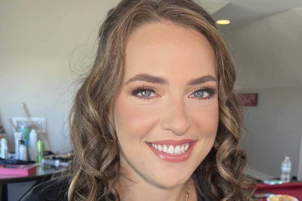 Bridesmaid Hair and Makeup