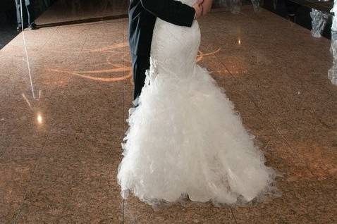 Newlyweds on the dance floor