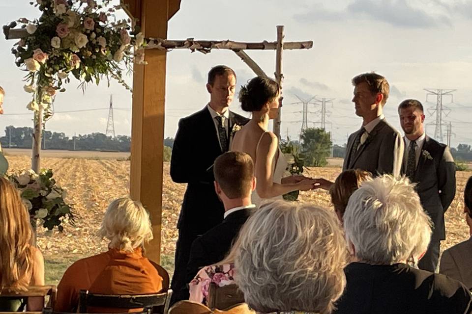 Pavilion wedding